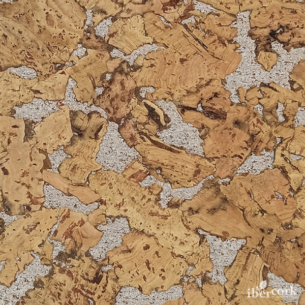 Пробковое настенное покрытие в пластинах EasyCork Кориа бланко